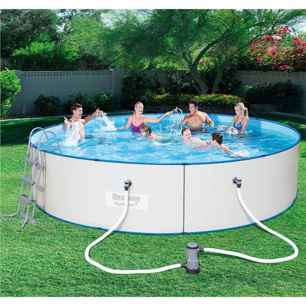 Bestway Hydrium Swimming Pool Set Steel Frame Round 460x90 cm 56386