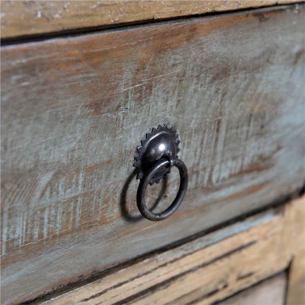 Reclaimed Cabinet Solid Wood Multicolour with 16 Drawers
