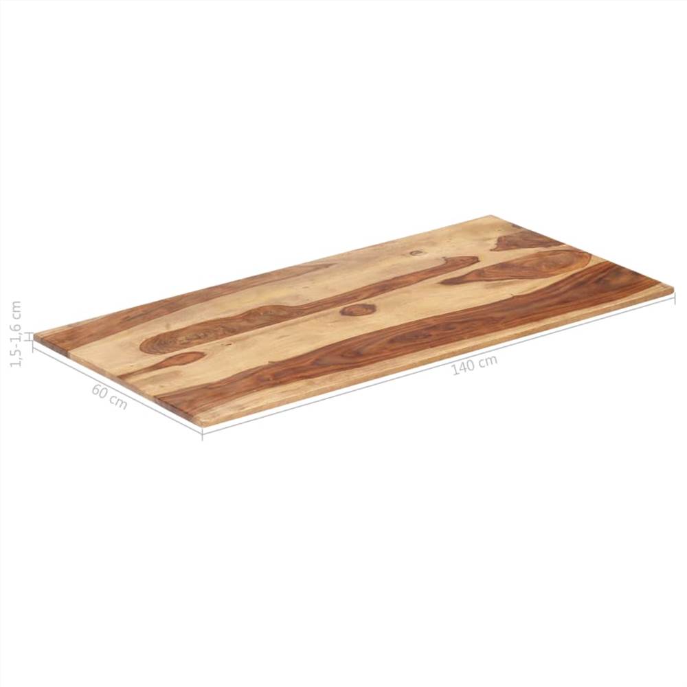 Table Top Solid Sheesham Wood 15-16 mm 60x140 cm