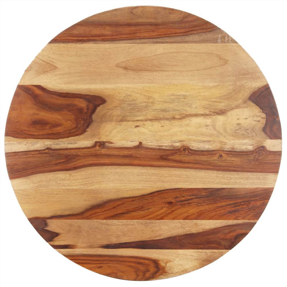 Table Top Solid Sheesham Wood Round 15-16 mm 40 cm