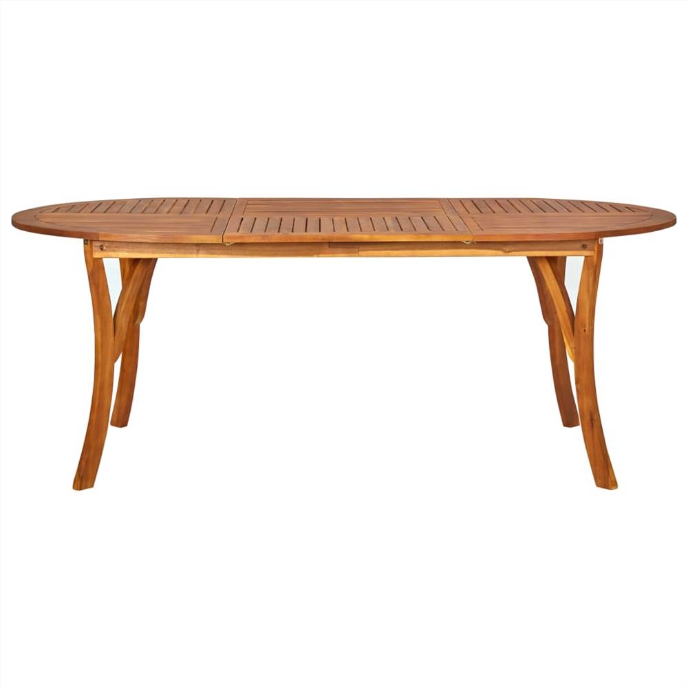 9 Piece Garden Dining Set Solid Acacia Wood