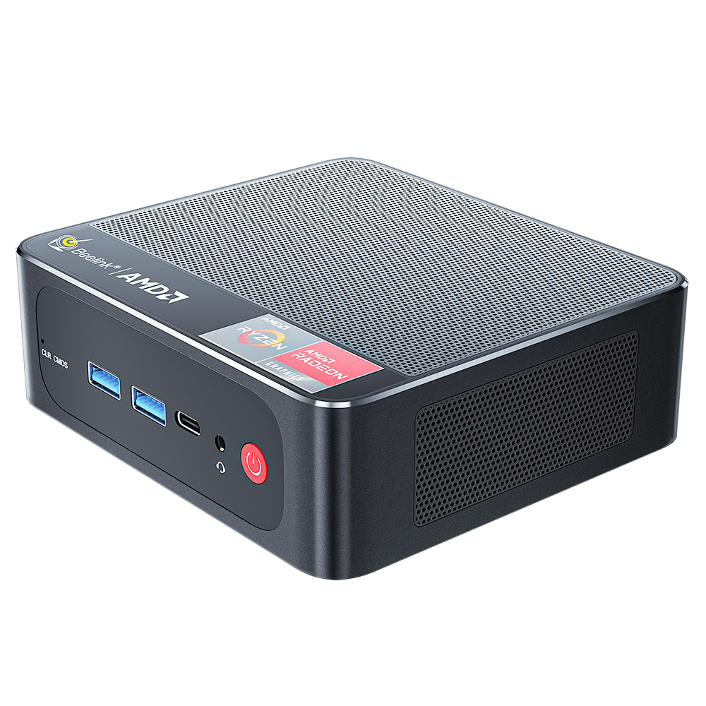 

Beelink SER3 Mini PC AMD Ryzen 7 3750H 8GB RAM 256GB SSD ROM Radeon RX Vega 10 Graphics Windows 10 HDMI*2 Type-C