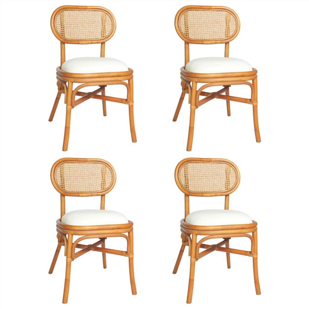 

Dining Chairs 4 pcs Light Brown Linen