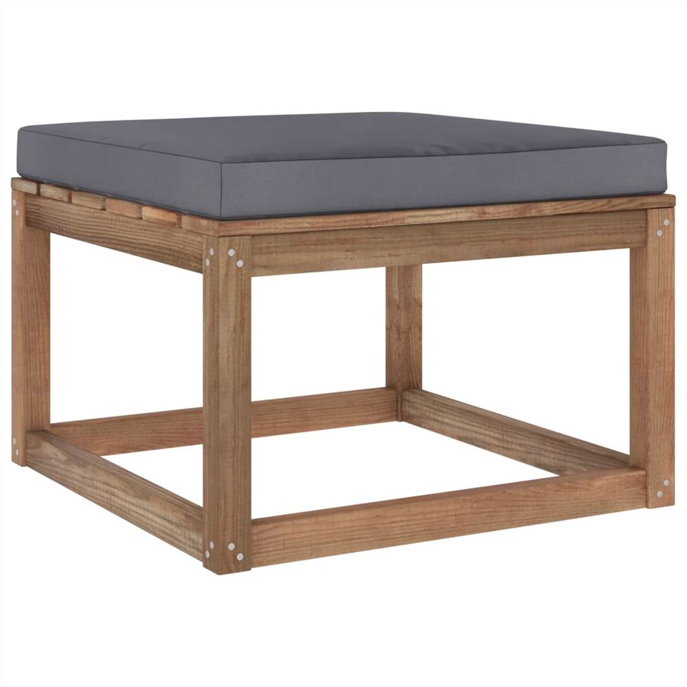 

Garden Footrest with Anthracite Cushion