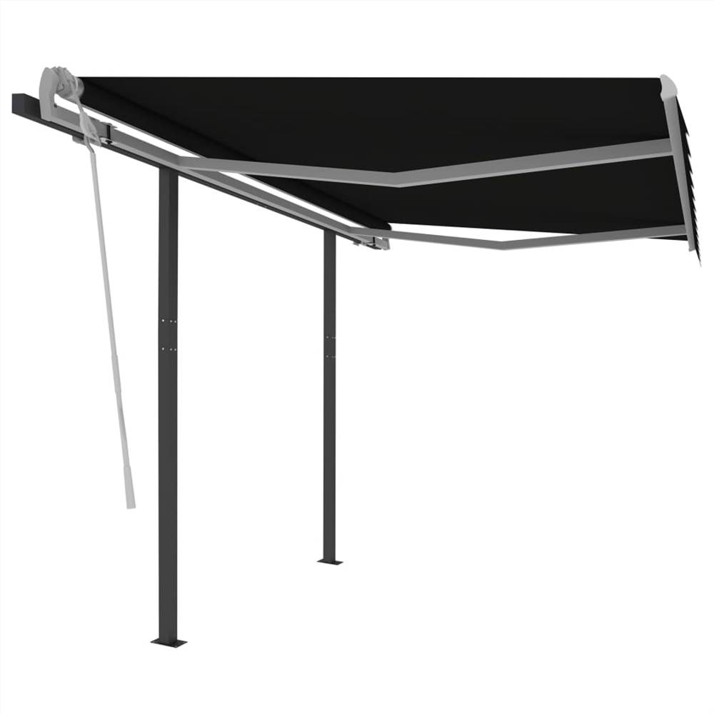 

Manual Retractable Awning with Posts 3.5x2.5 m Anthracite