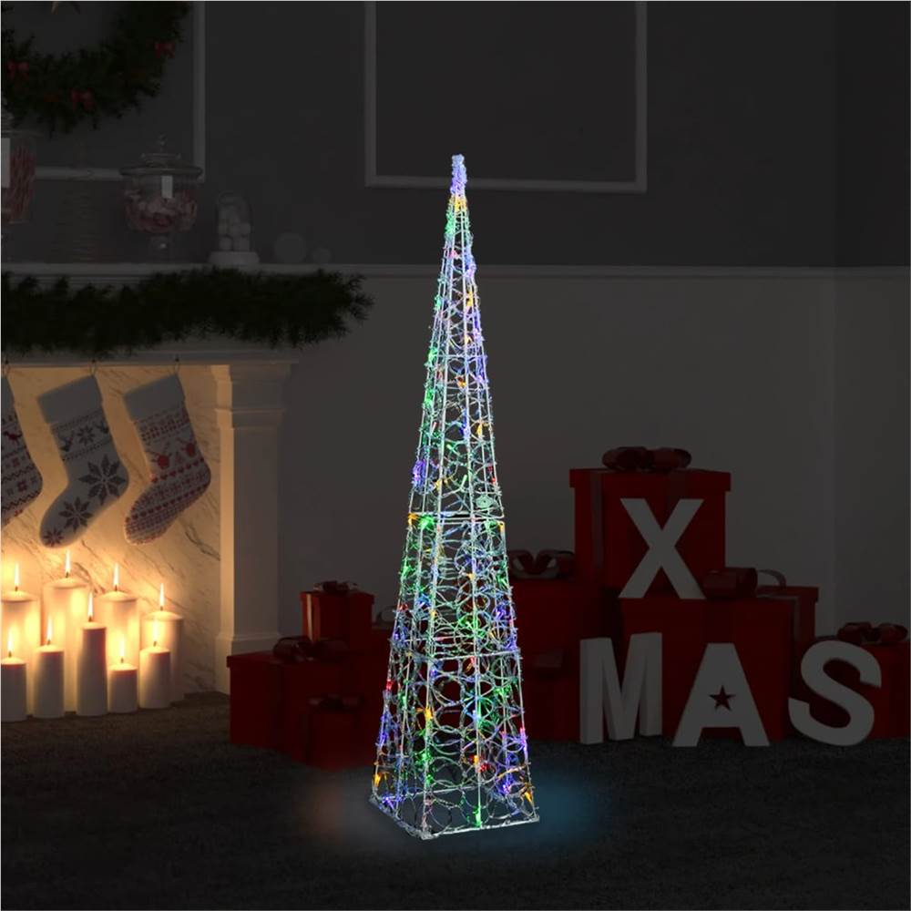 

Acrylic Decorative Round LED Light Cone Multicolour 120 cm