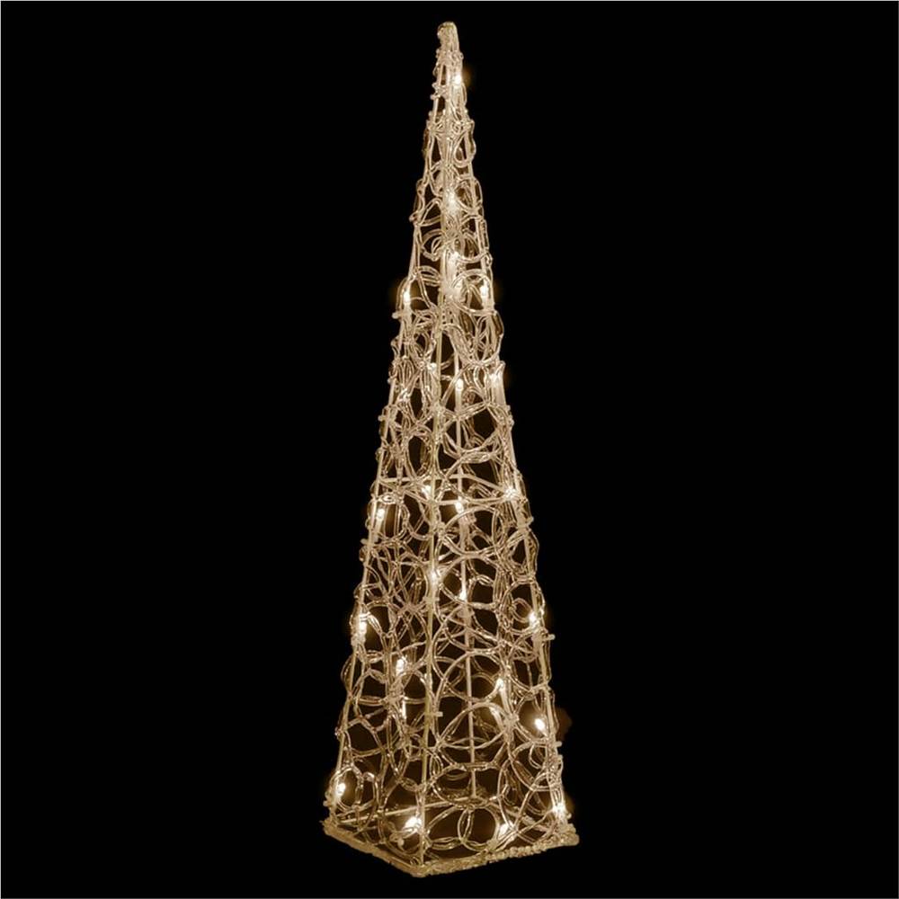 Acrylic Decorative Round LED Light Cone Warm White 60 cm