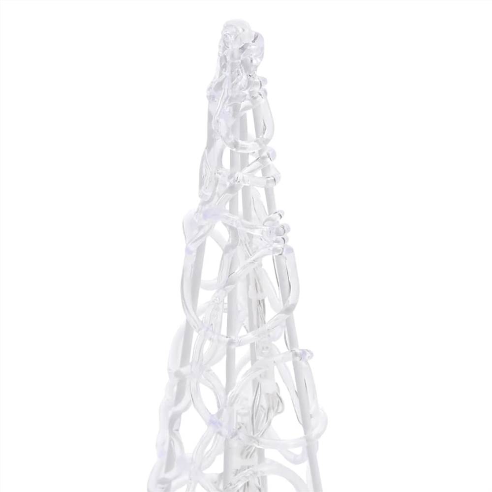 Acrylic Decorative Round LED Light Cone Warm White 90 cm