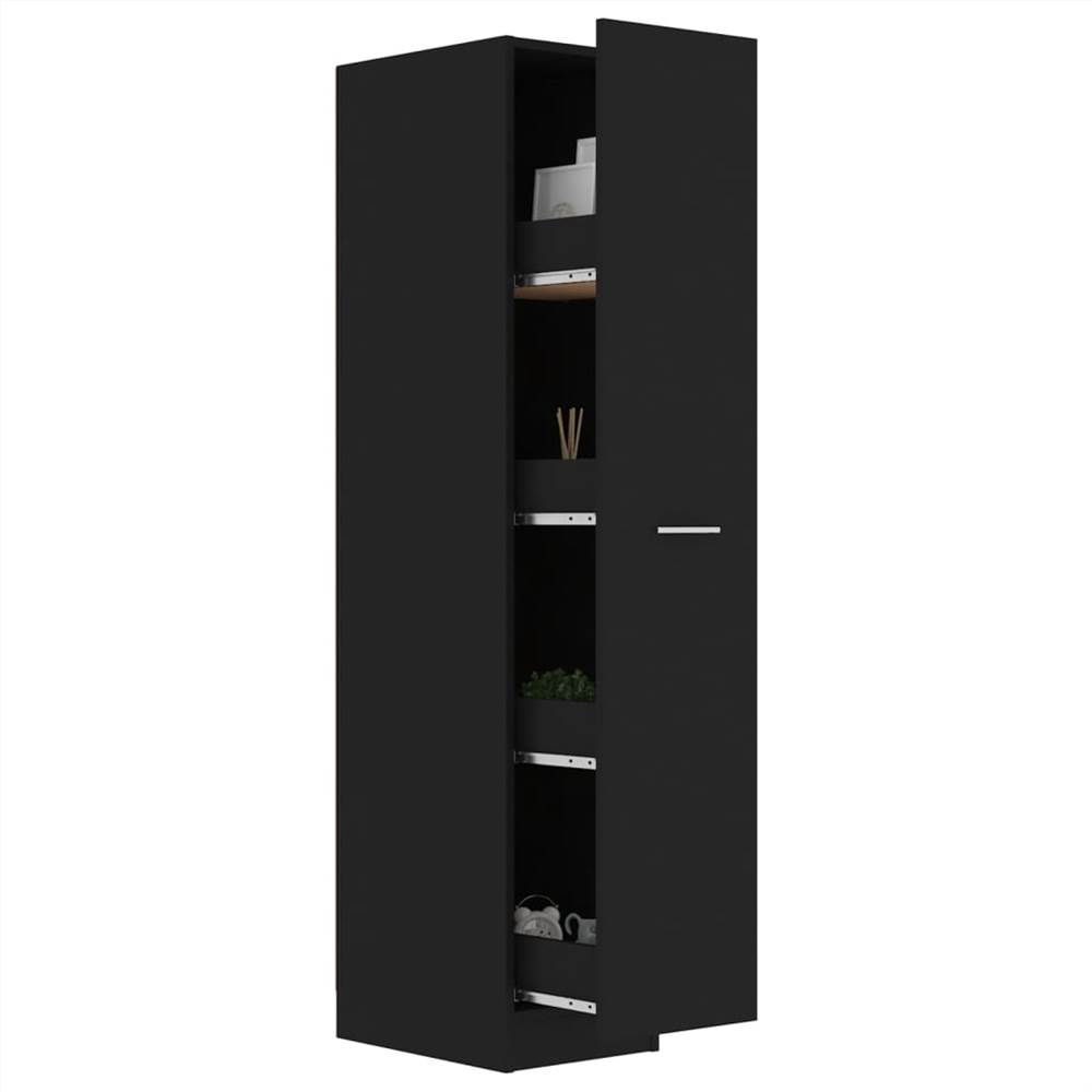 Apothecary Cabinet Black 30x42.5x150 Cm Chipboard 9 Apothecary Cabinet Black 30x42.5x150 cm Chipboard