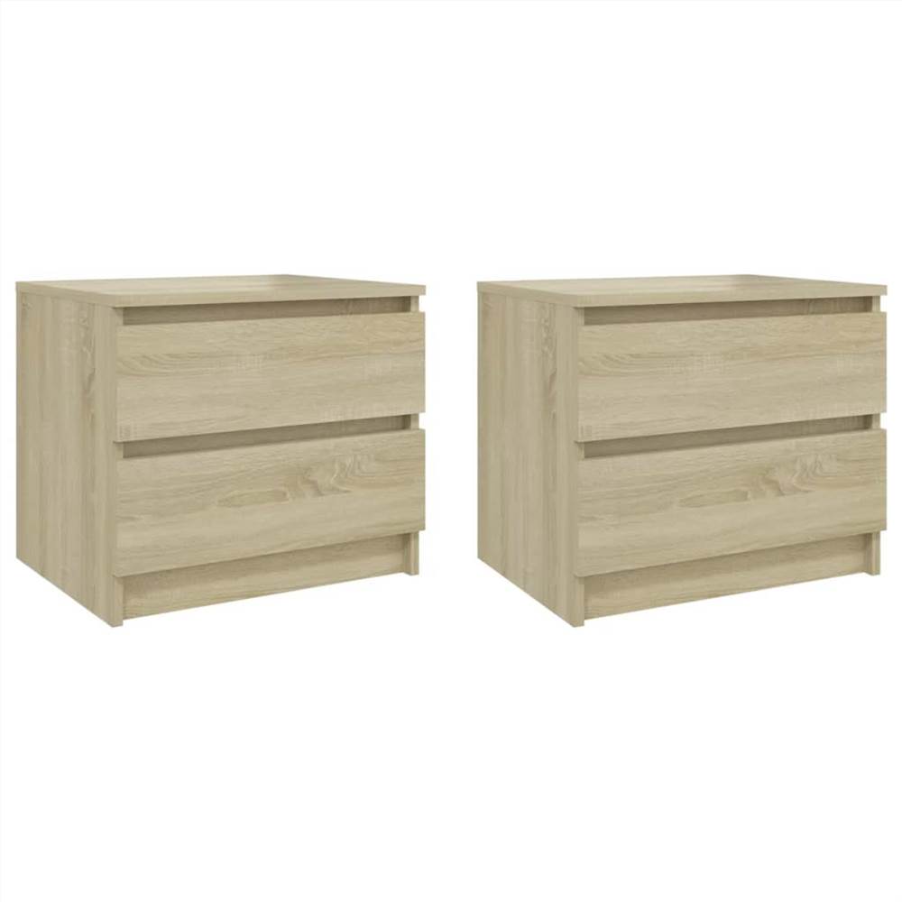 

Bed Cabinets 2 pcs Sonoma Oak 50x39x43.5 cm Chipboard