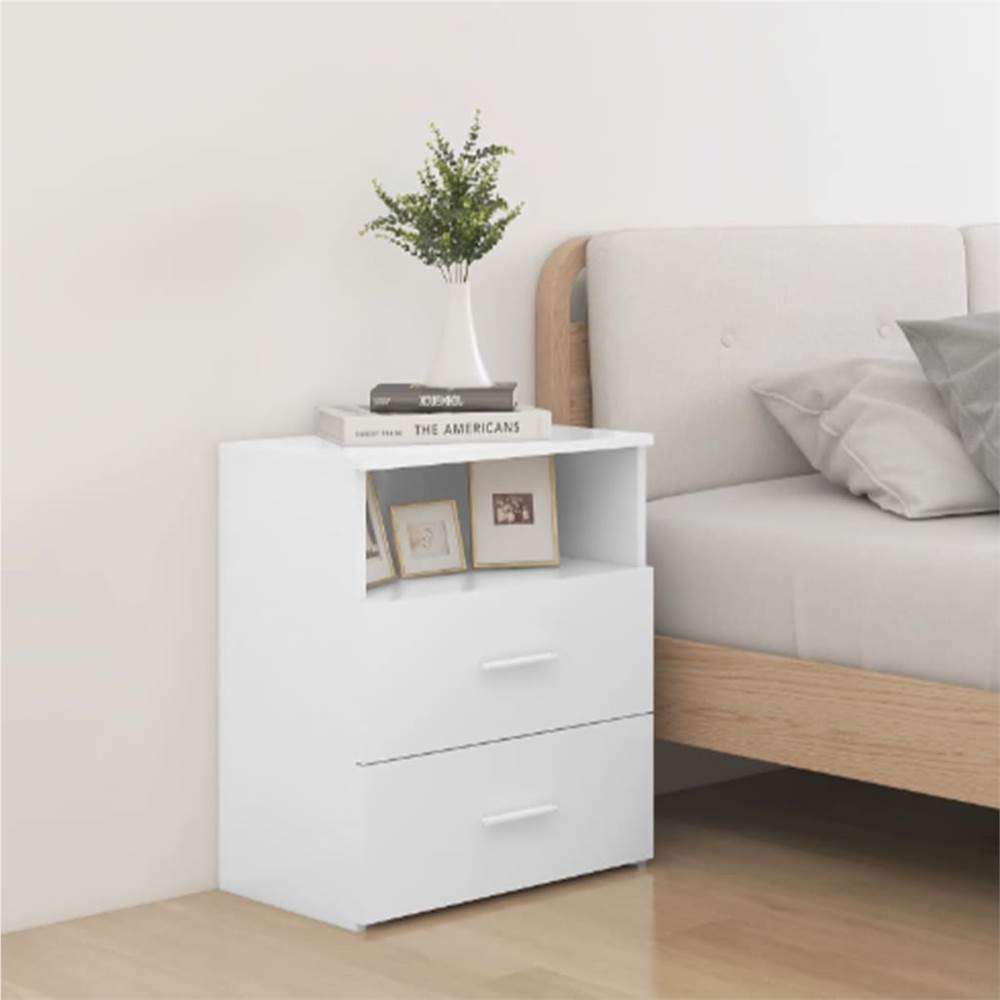 

Bed Cabinets 2 pcs White 50x32x60 cm