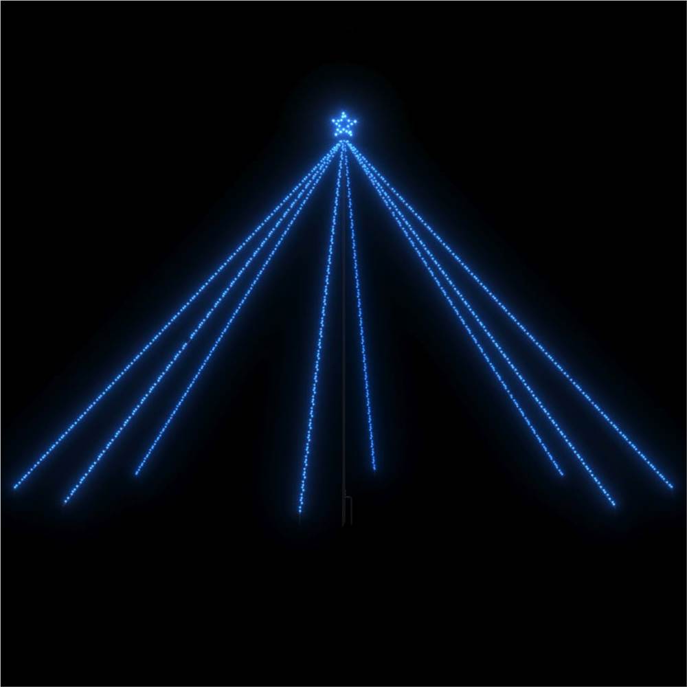 Christmas Tree Lights Indoor Outdoor 800 LEDs Blue 5 m