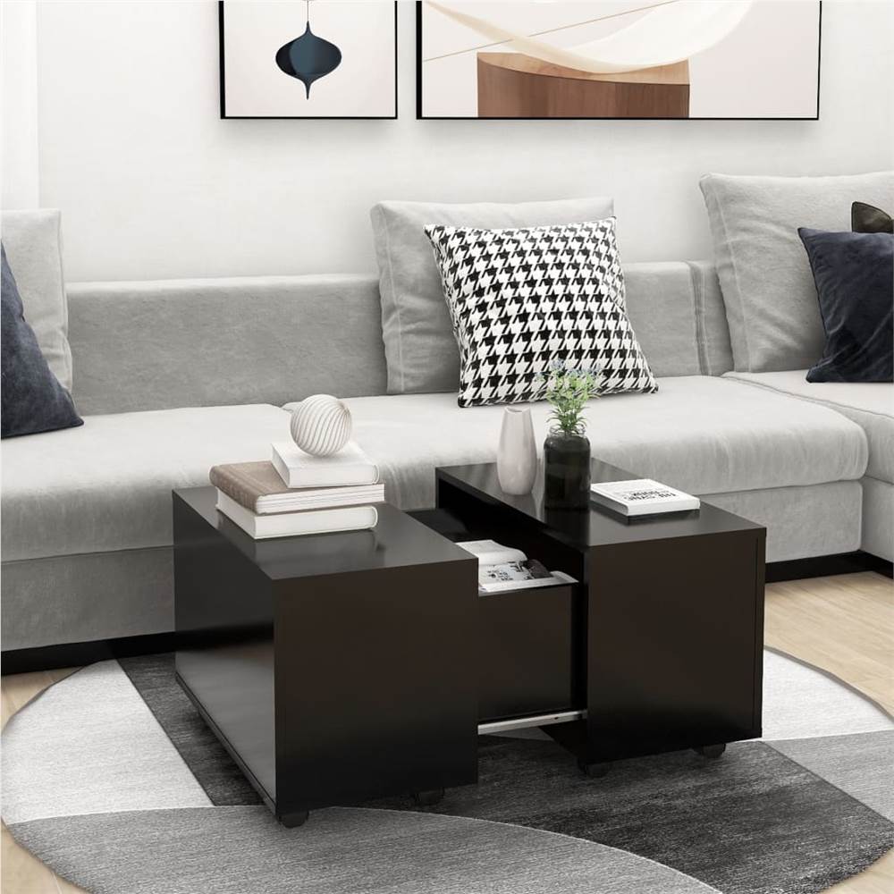 

Coffee Table Black 60x60x38 cm Chipboard