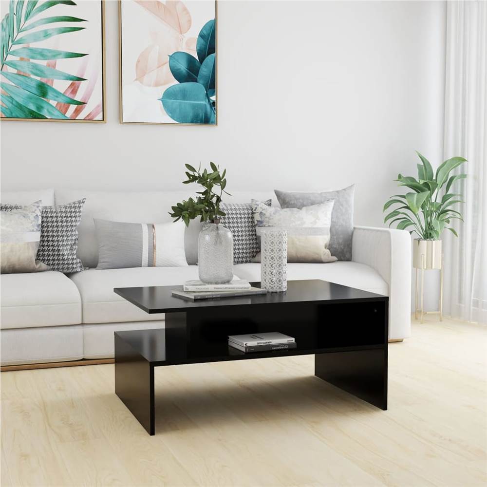 

Coffee Table Black 90x60x42.5 cm Chipboard