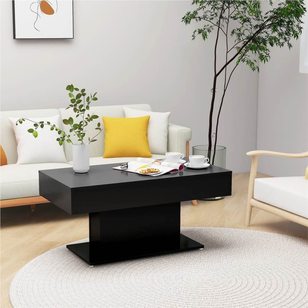 

Coffee Table Black 96x50x45 cm Chipboard