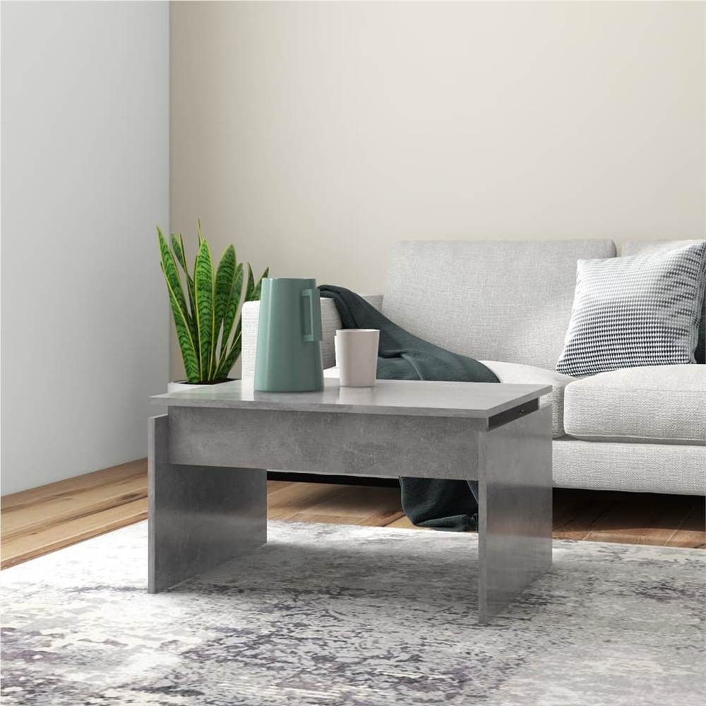 

Coffee Table Concrete Grey 68x50x38 cm Chipboard