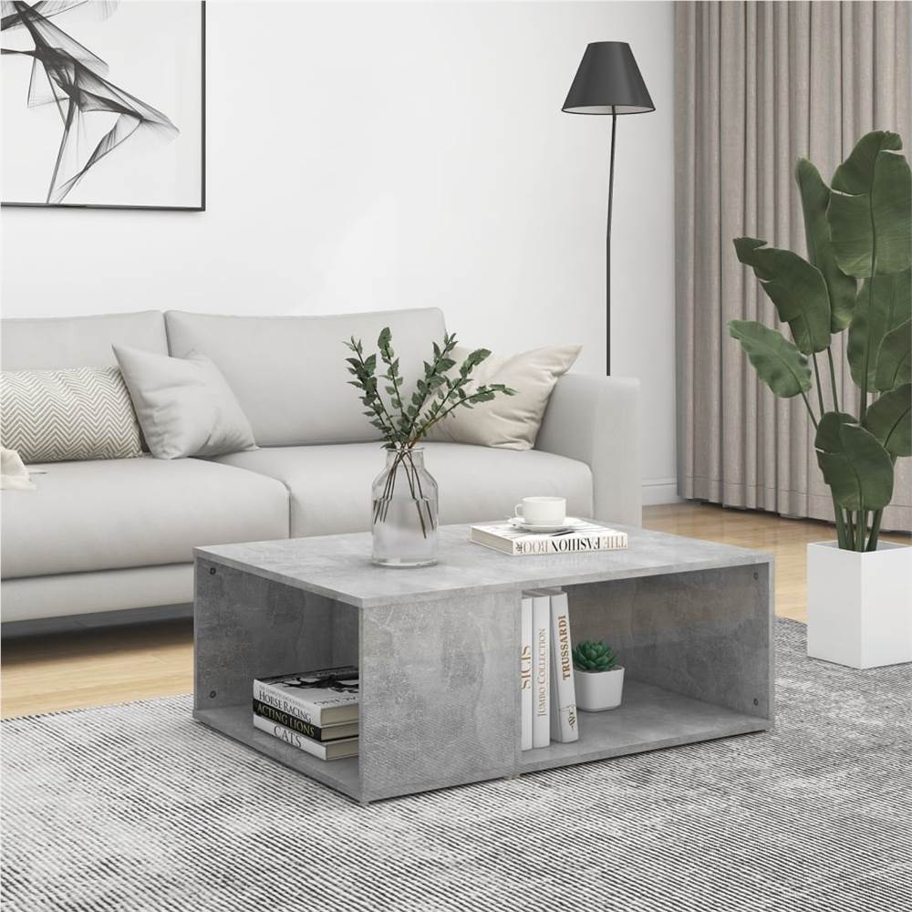 Coffee Table Concrete Grey 90x67x33 cm Chipboard