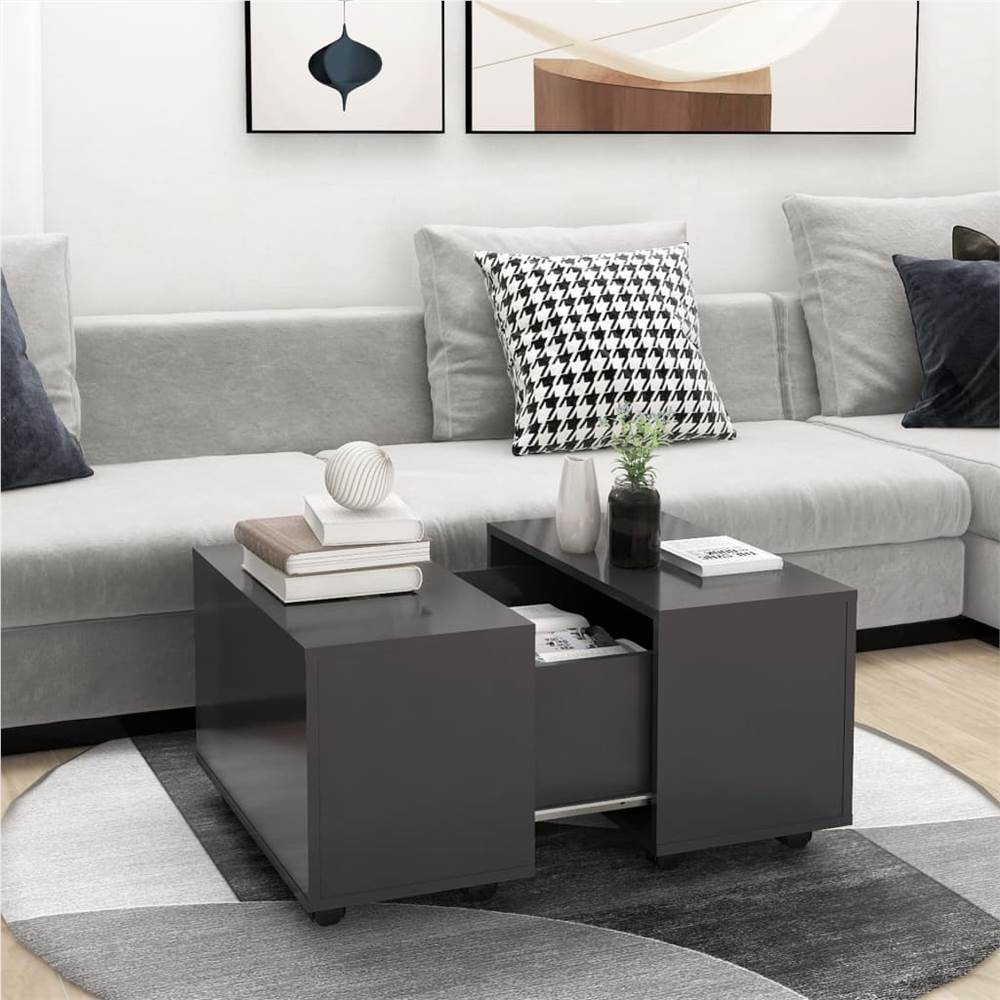 

Coffee Table Grey 60x60x38 cm Chipboard