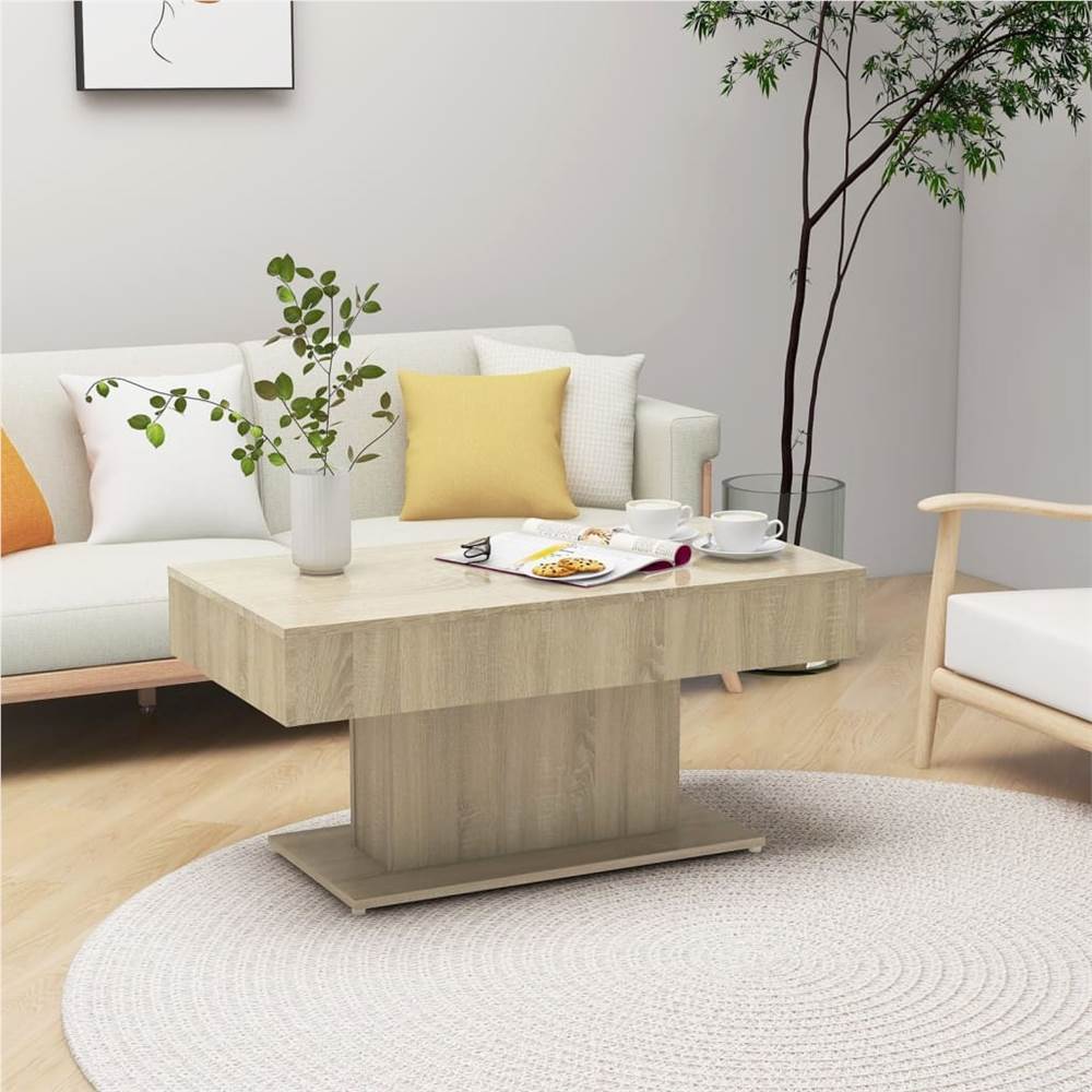 

Coffee Table Sonoma Oak 96x50x45 cm Chipboard