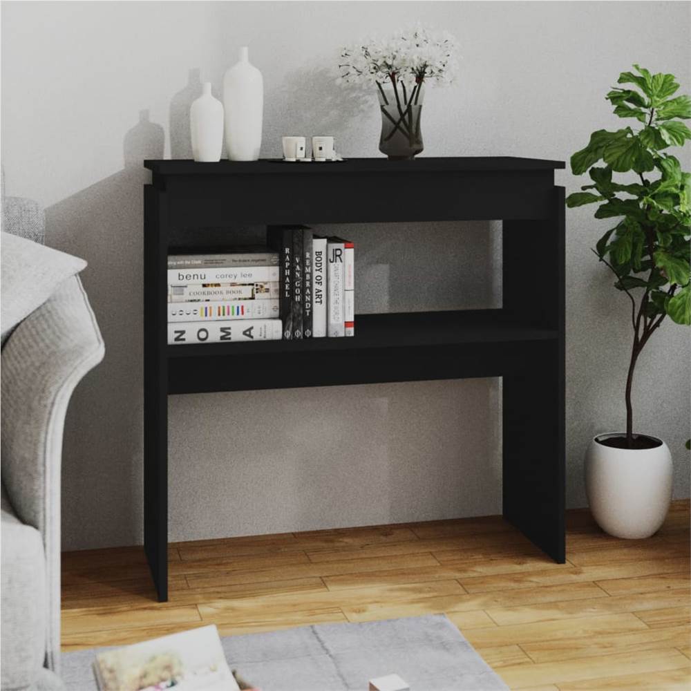 

Console Table Black 80x30x80 cm Chipboard