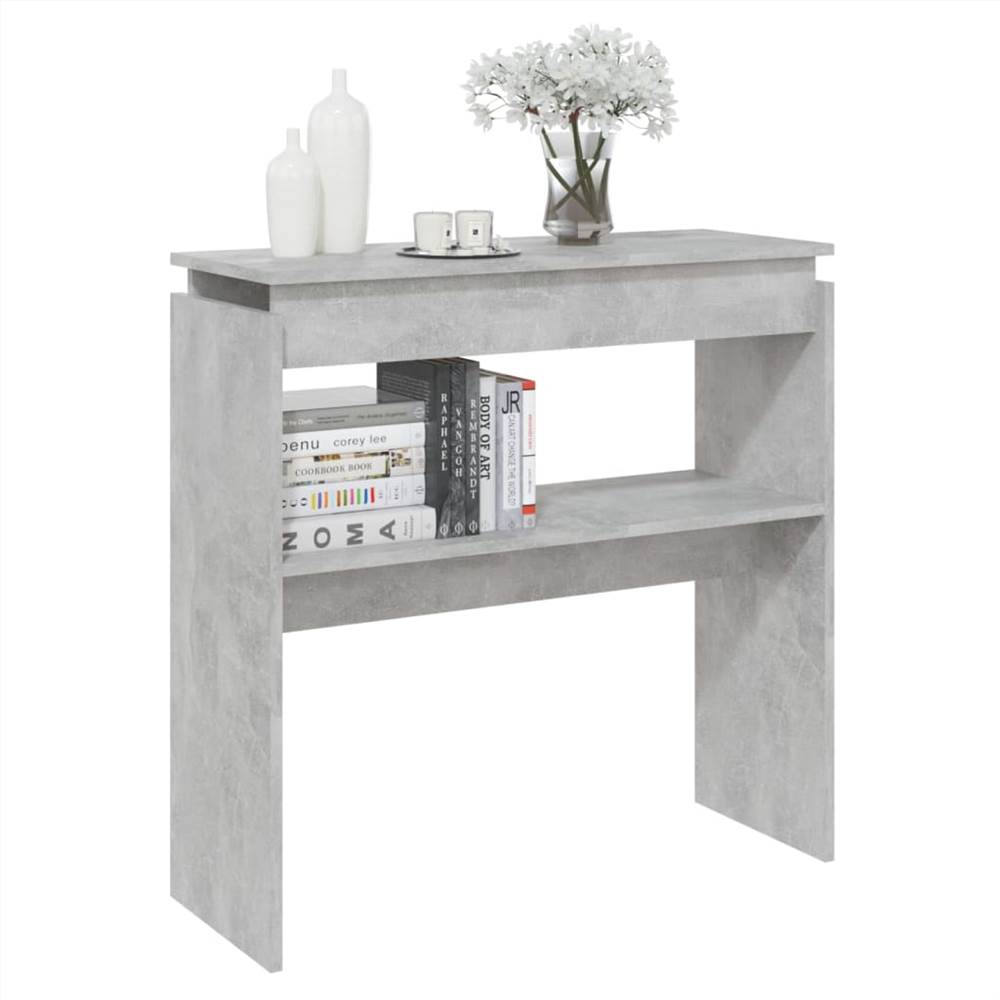 Console Table Concrete Grey 80x30x80 cm Chipboard