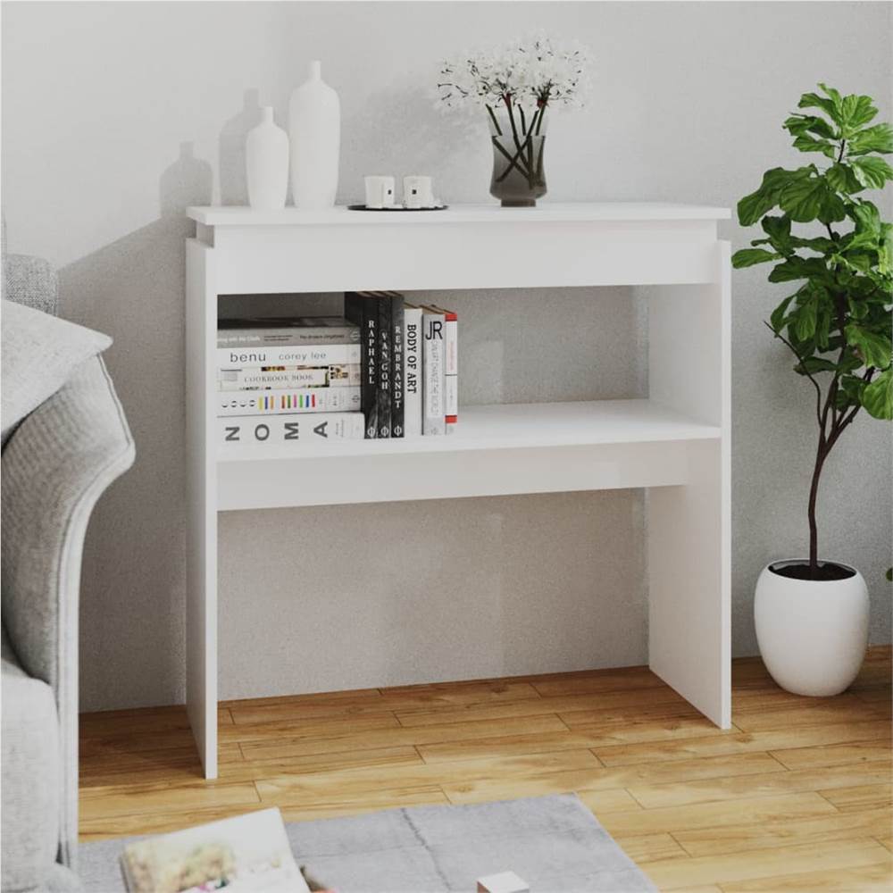 

Console Table White 80x30x80 cm Chipboard