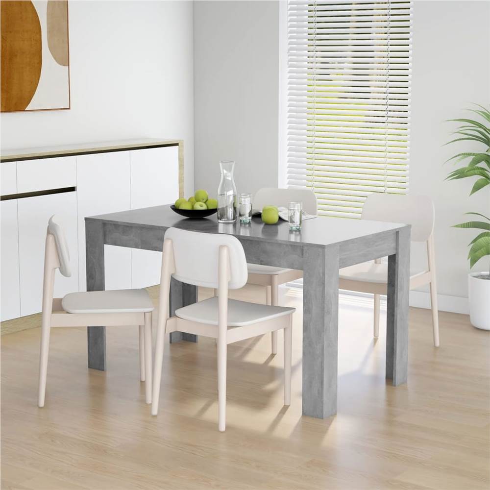 

Dining Table Concrete Grey 140x74.5x76 cm Chipboard