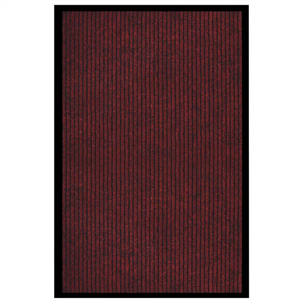 Πορτάκι Ριγέ Κόκκινο 80x120 cm