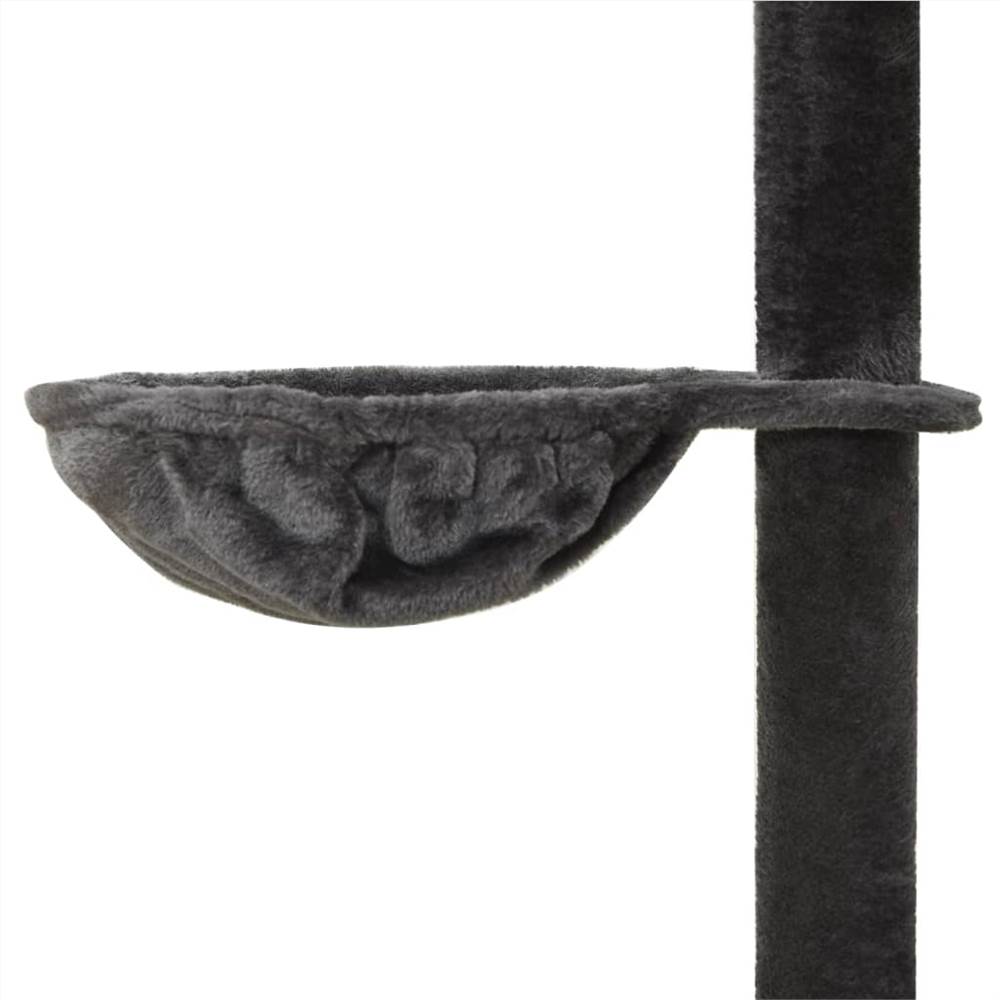 Floor to Ceiling Cat Tree Dark Grey 220240 cm