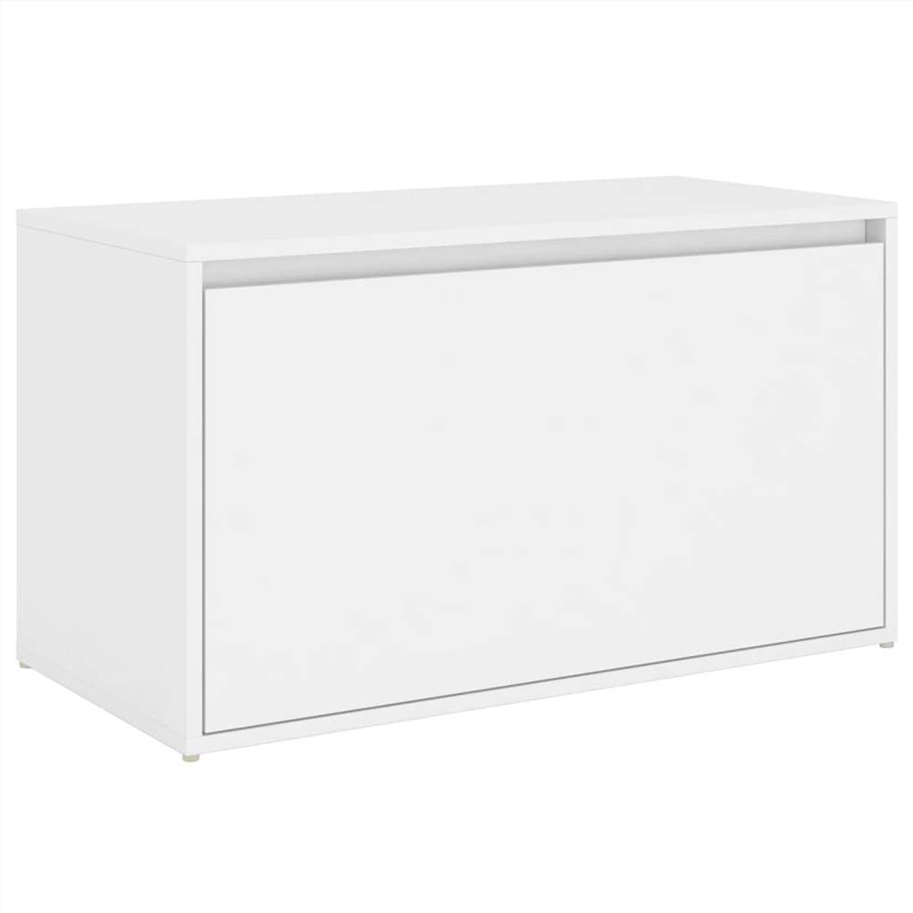 Hall Bench 80x40x45 cm White Chipboard