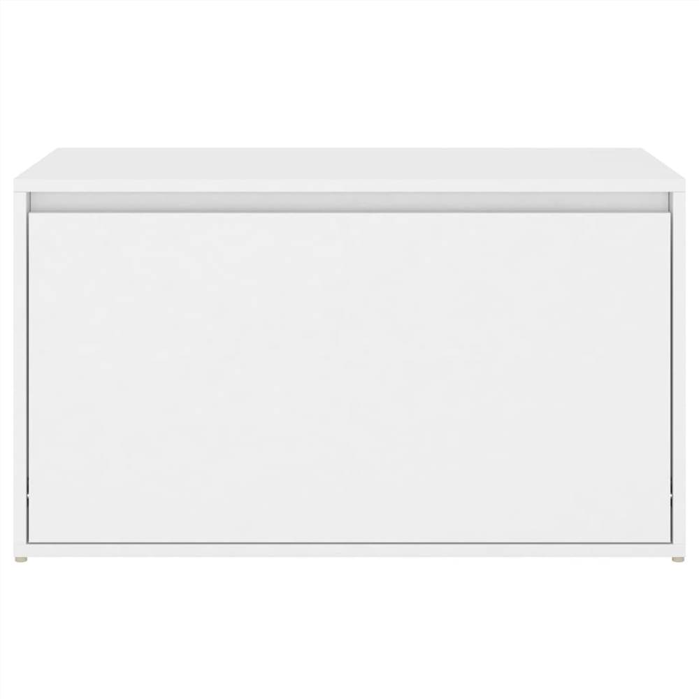 Hall Bench 80x40x45 cm White Chipboard