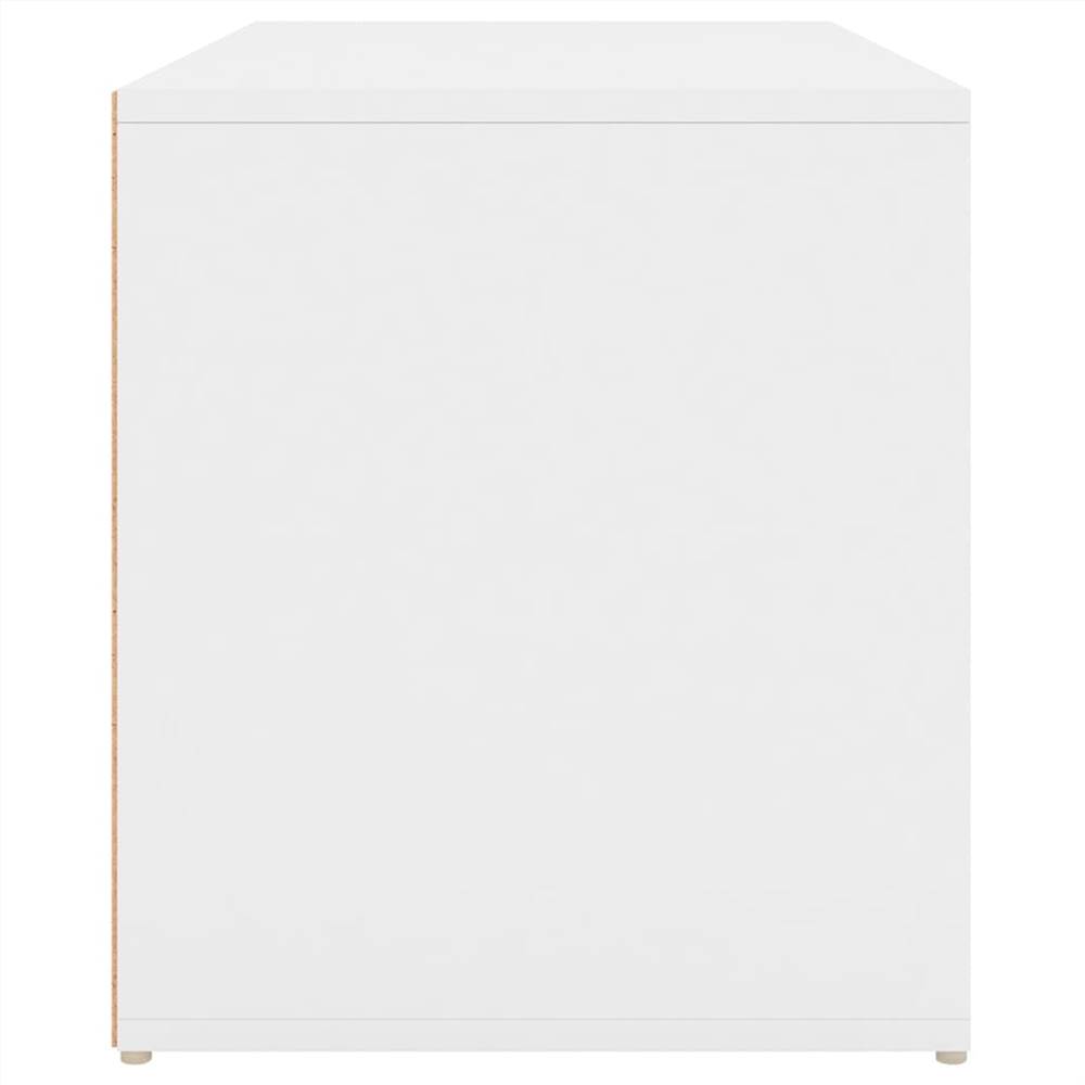 Hall Bench 80x40x45 cm White Chipboard