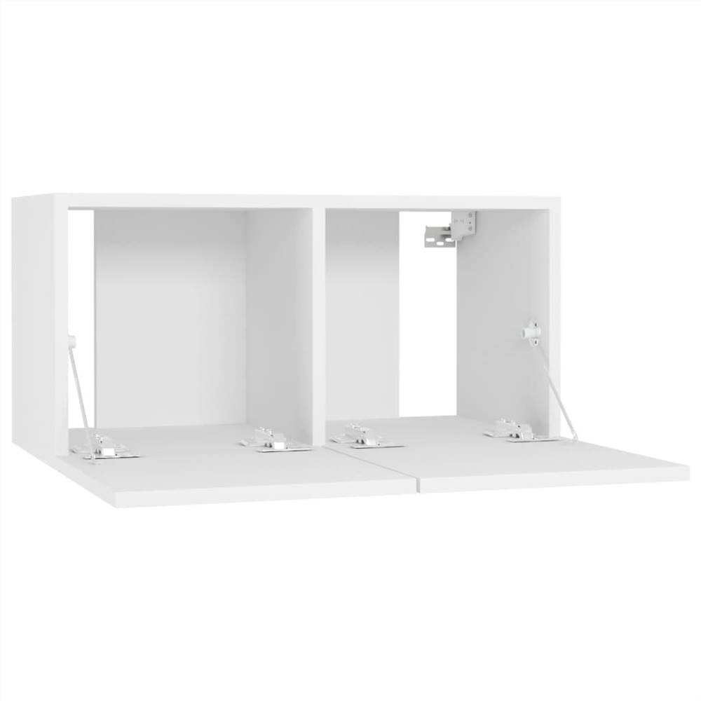 Hanging TV Cabinets 3 Pcs White 60x30x30 Cm 17 Hanging TV Cabinets 3 pcs White 60x30x30 cm
