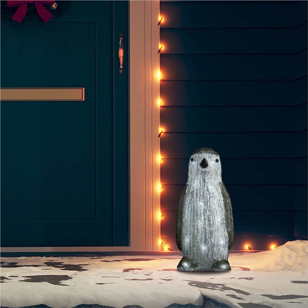 

LED Christmas Acrylic Penguin Figure Indoor and Outdoor 30cm