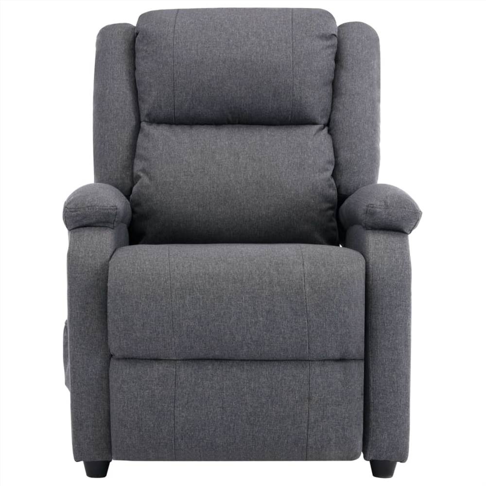 Massage Recliner Dark Grey Fabric