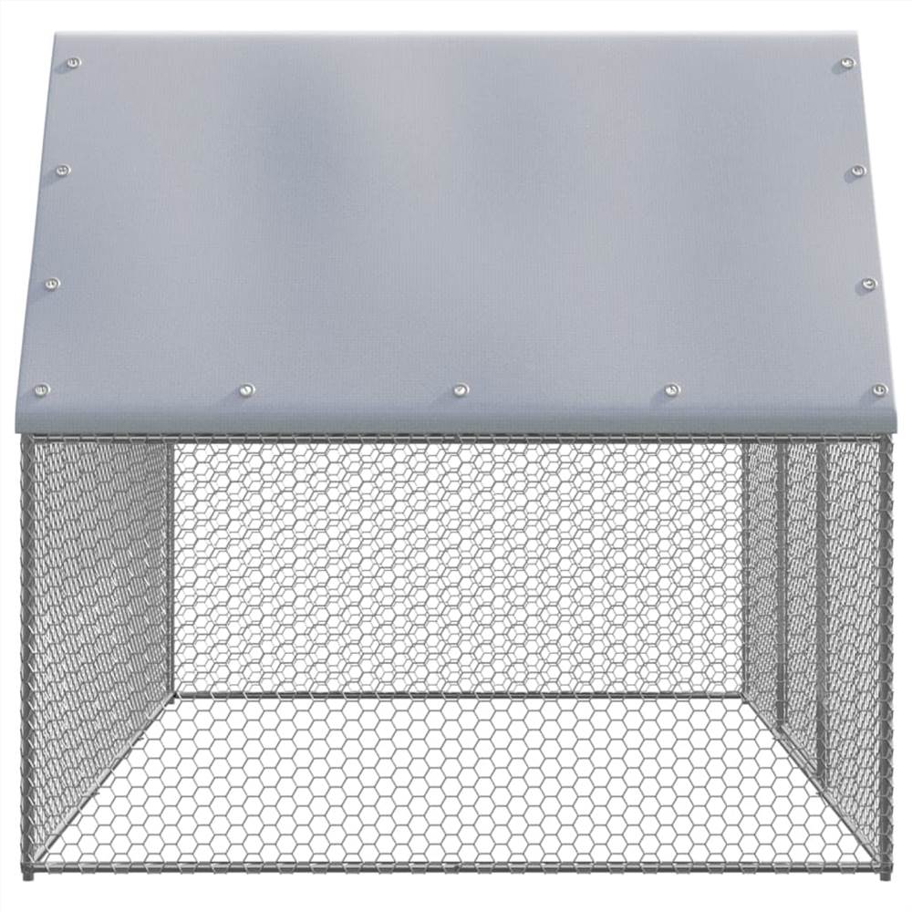 Outdoor Chicken Cage 3x2x2 m Galvanised Steel