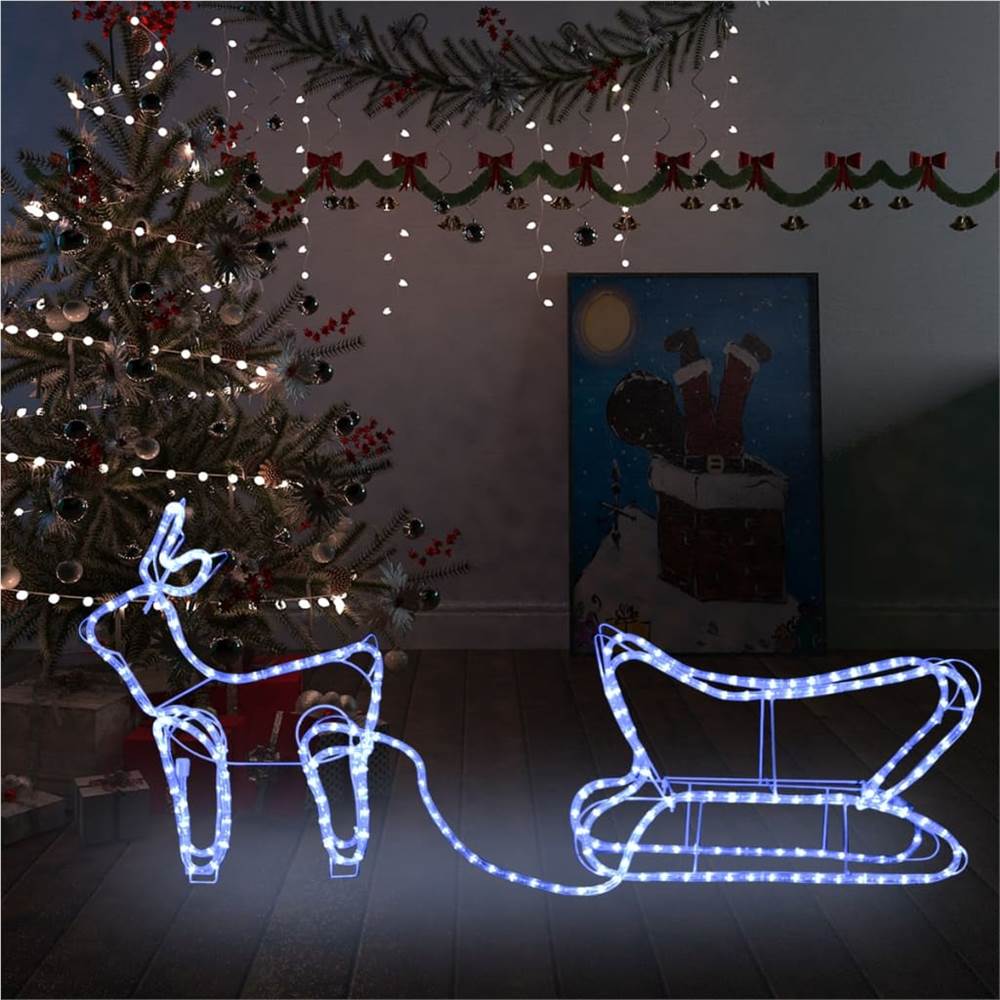 

Reindeer and Sleigh Christmas Decoration Outdoor 252 LEDs