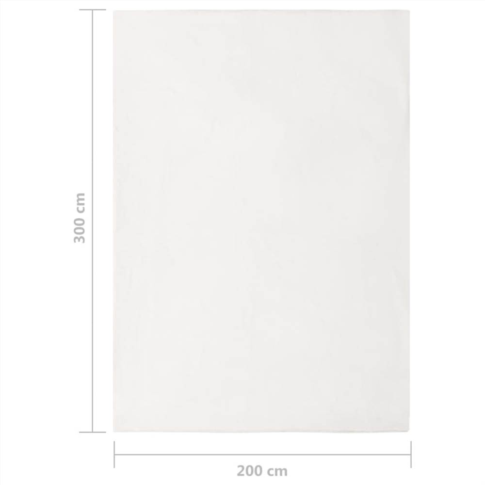 Rug Faux Rabbit Fur 200x300 cm Cream