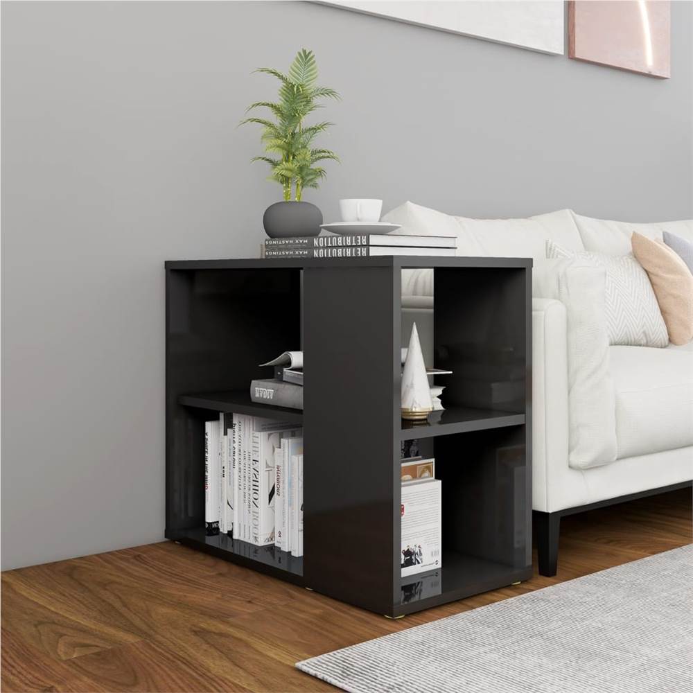 

Side Cabinet High Gloss Grey 60x30x50 cm Chipboard