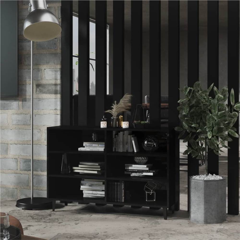 

Sideboard High Gloss Black 103.5x35x70 cm Chipboard