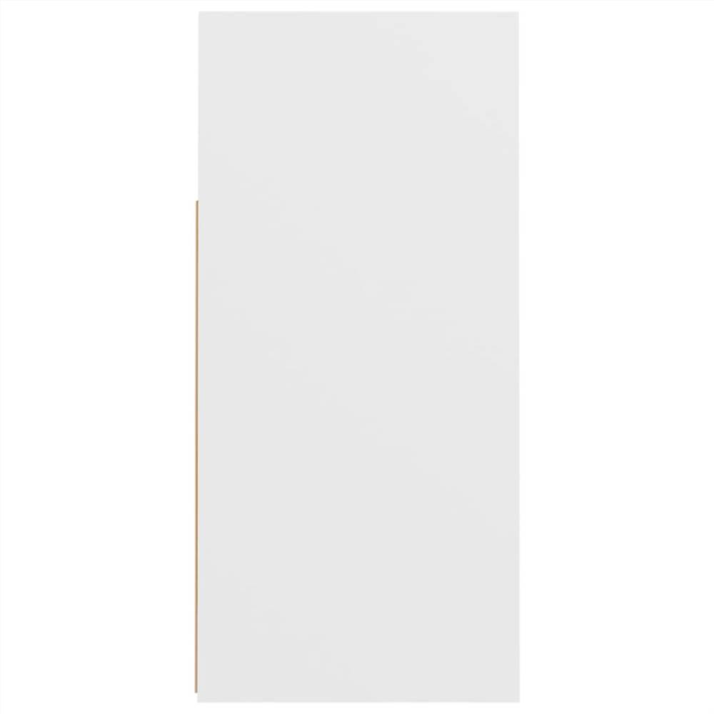 Sideboard with LED Lights White 80x35x75 cm
