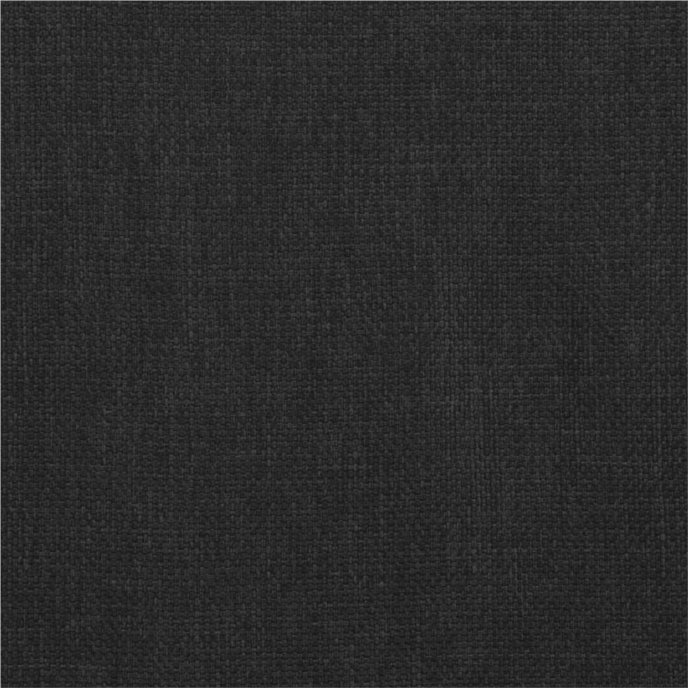 Swivel Dining Chairs 2 pcs Black Fabric