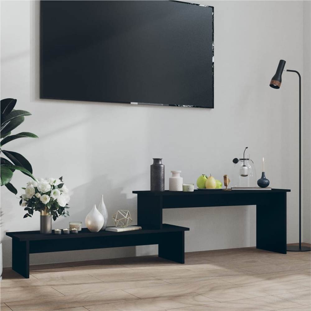 

TV Cabinet Black 180x30x43 cm Chipboard