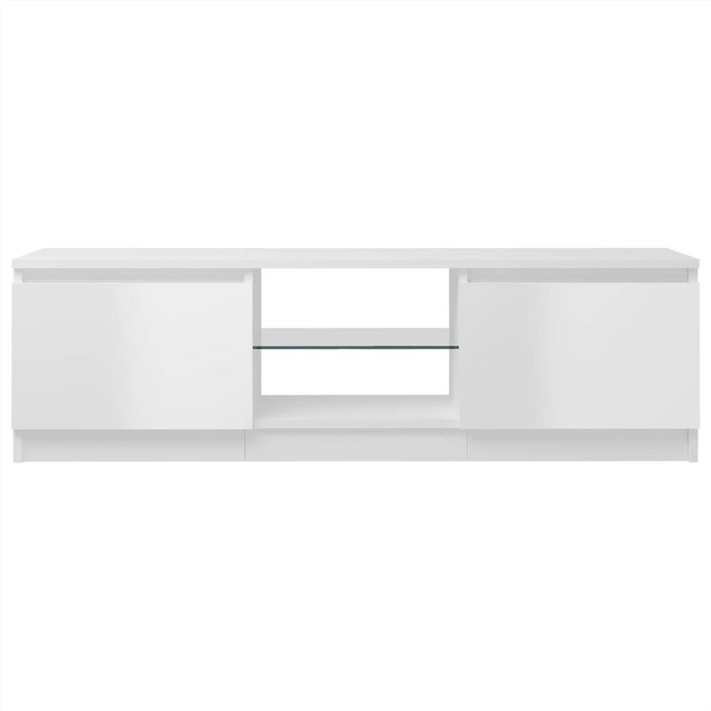 TV Cabinet With LED Lights High Gloss White 120x30x35.5 Cm 20 TV Cabinet with LED Lights High Gloss White 120x30x35.5 cm
