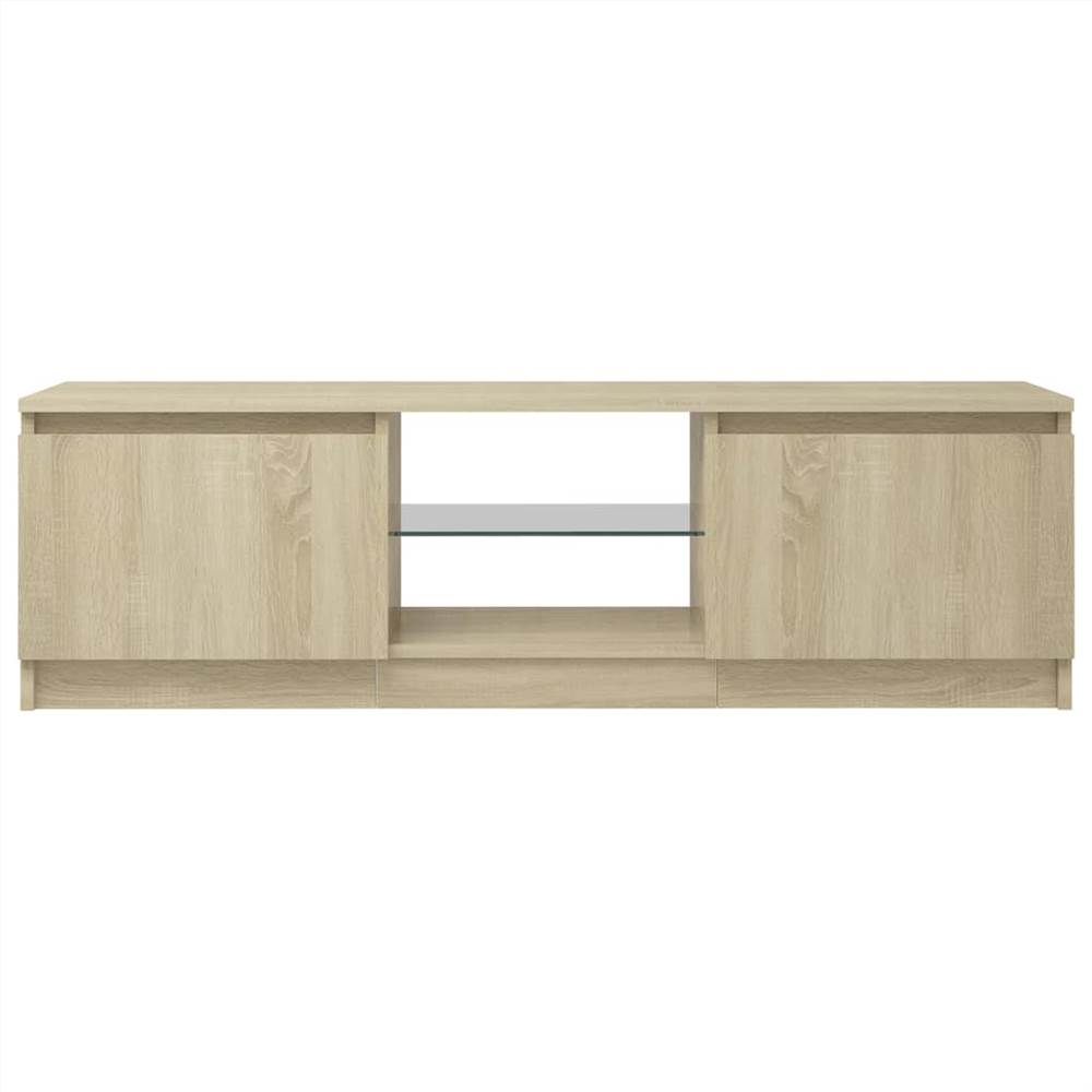 TV Cabinet With LED Lights Sonoma Oak 120x30x35.5 Cm 20 TV Cabinet with LED Lights Sonoma Oak 120x30x35.5 cm