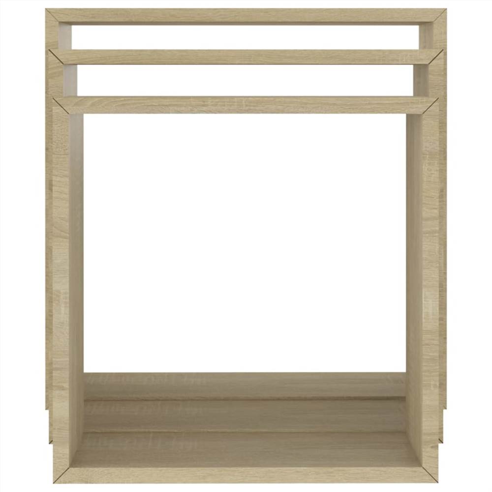 Wall Cube Shelves 3 pcs Sonoma Oak