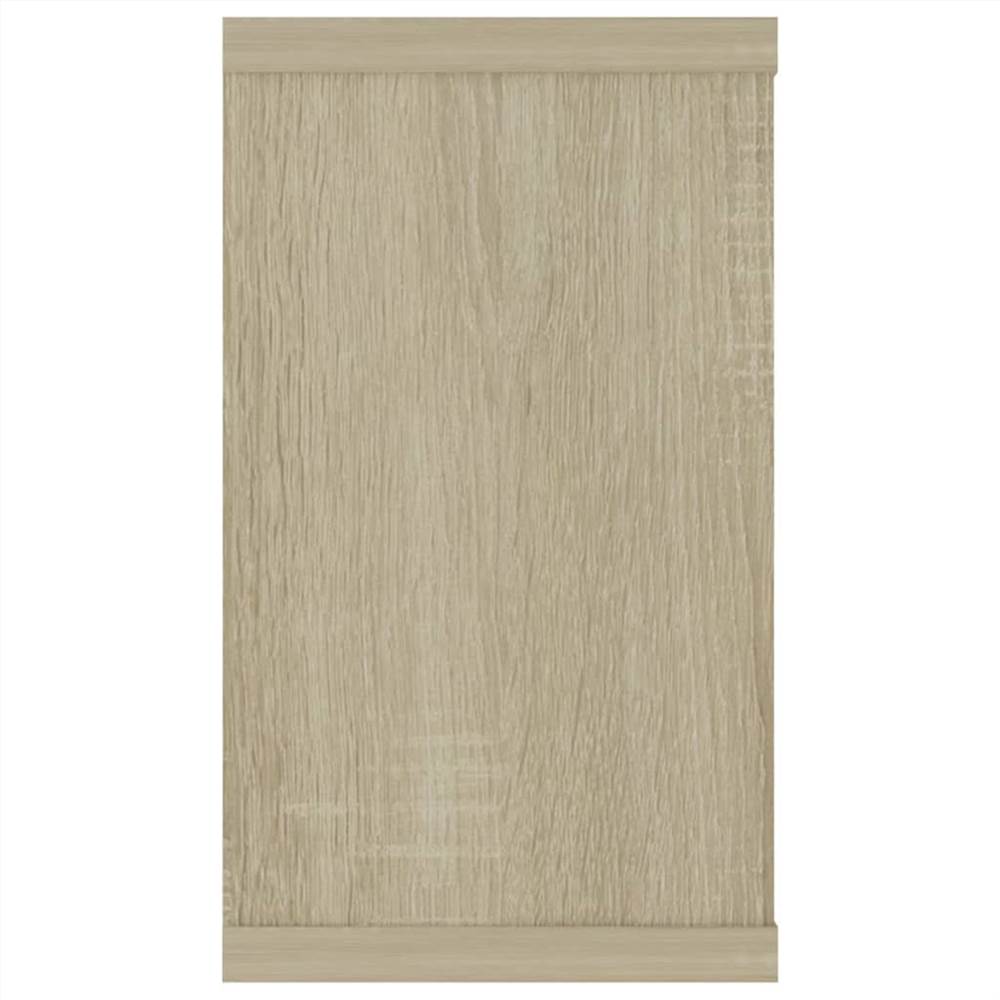 Wall Cube Shelves 6 pcs Sonoma Oak 80x15x26.5 cm Chipboard