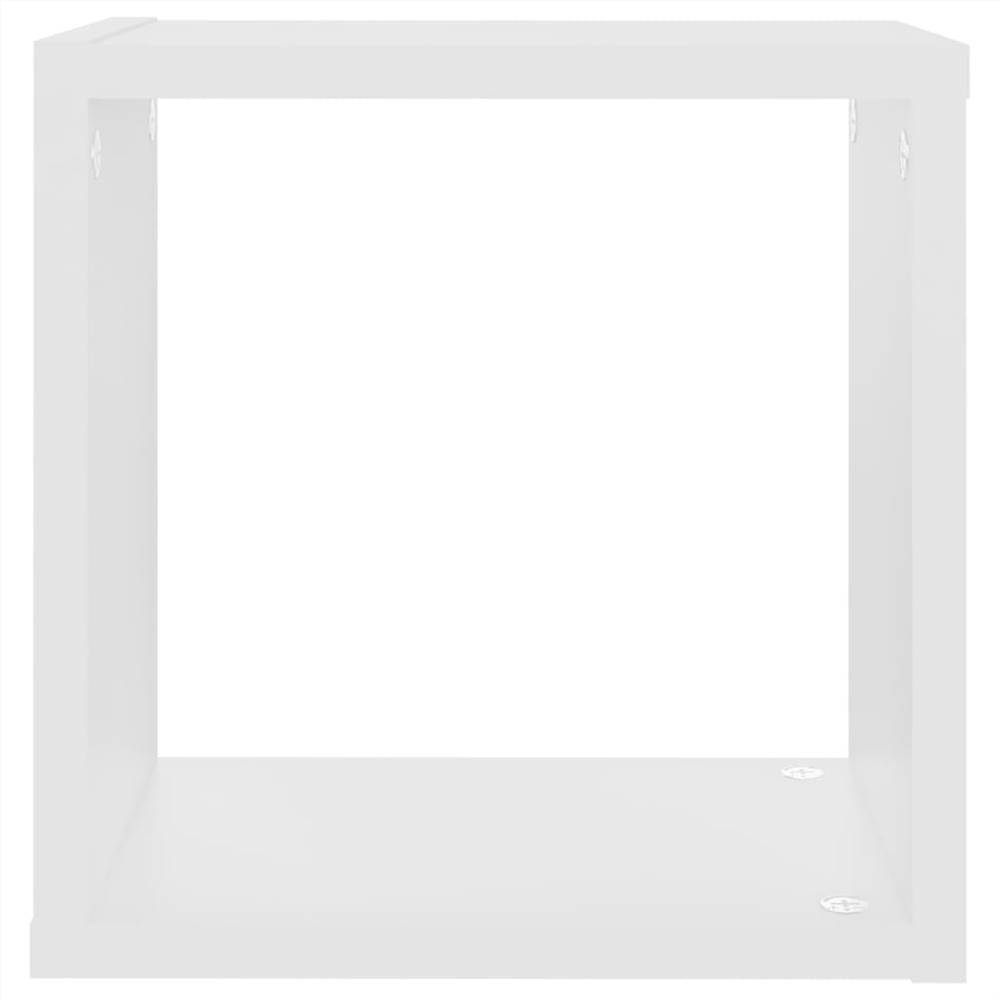 Wall Cube Shelves 6 pcs White 26x15x26 cm