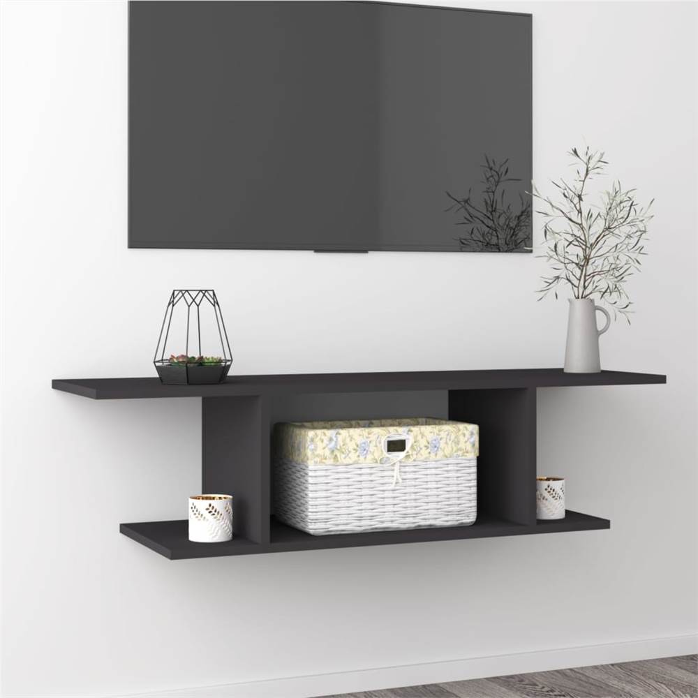 

Wall Mounted TV Cabinet Grey 103x30x26.5 cm