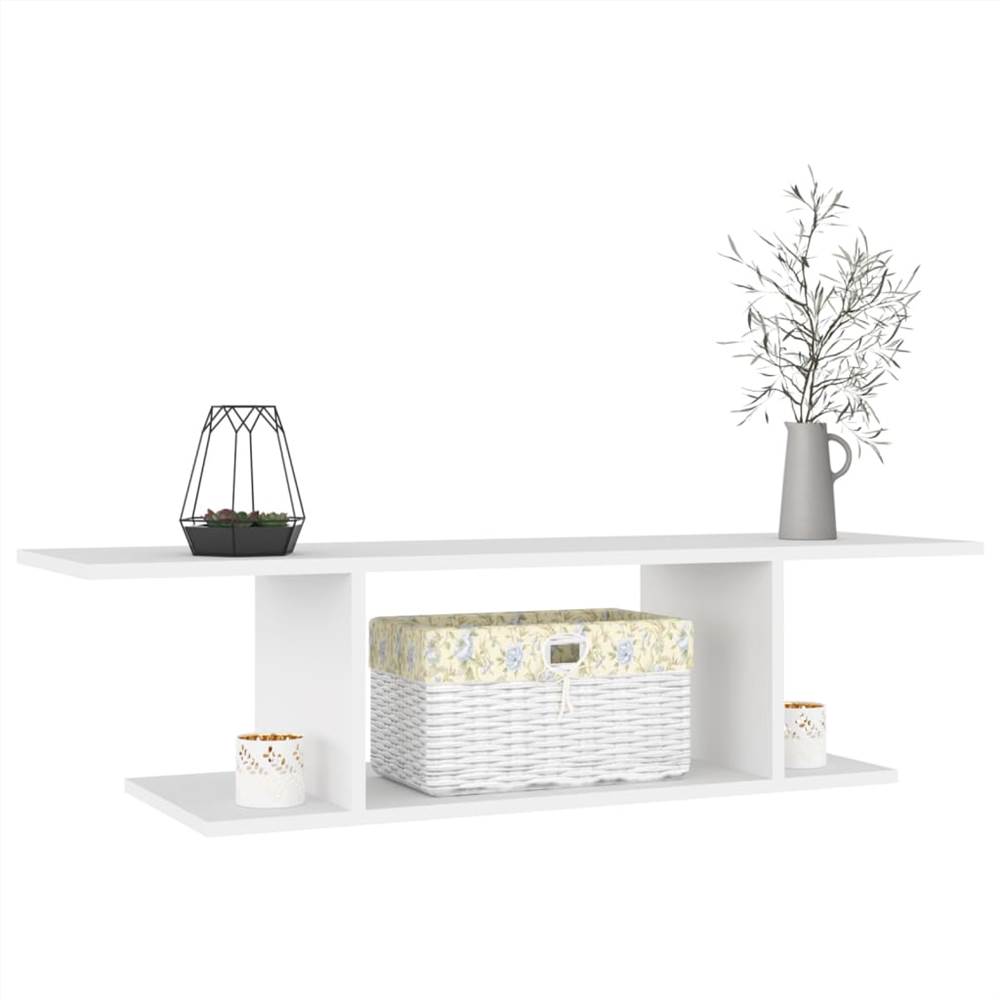 Wall Mounted TV White 103x30x26.5 cm